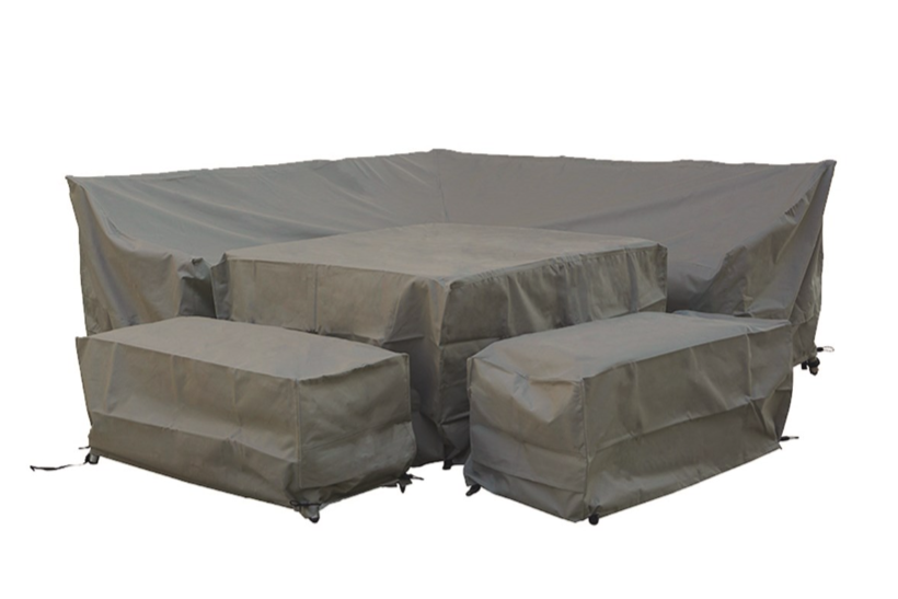 Divano ad angolo e panche da giardino Cambridge Rattan Firepit