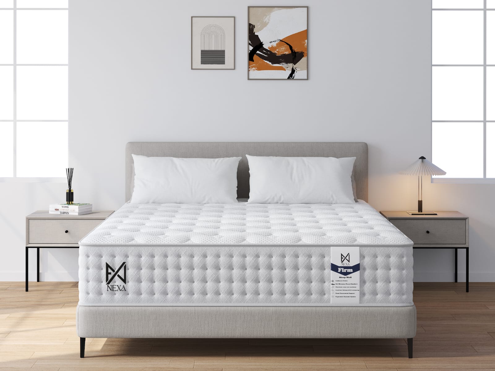 Il Materasso Pillow Top Lusso con 1000 Molle Insacchettate Nexus - Rigido