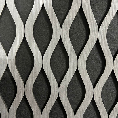 Pannello Acustico da Parete Wave Grigio Scuro