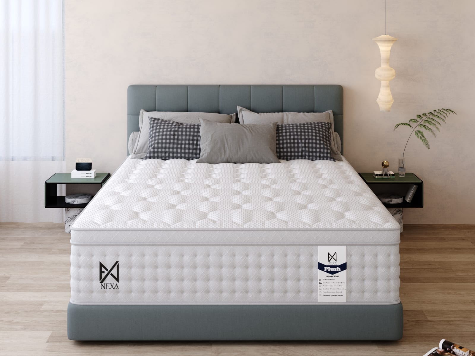 Il lussuoso Pillow Top a molle insacchettate Nexus 2000 - Morbido